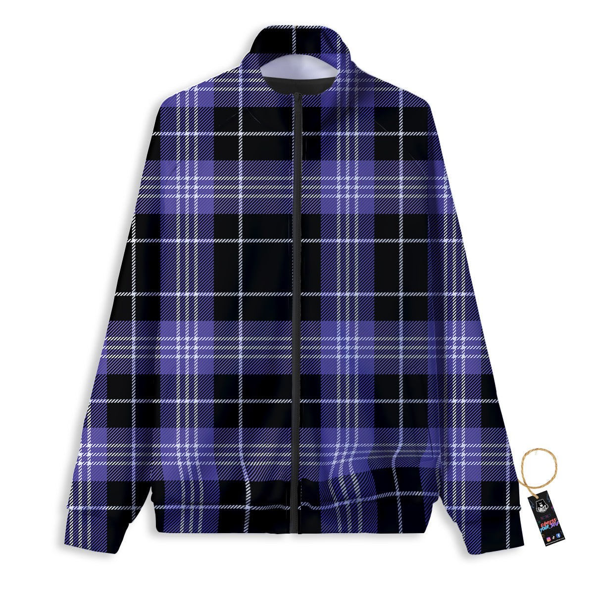 Candy Cane Stripes White And Red Print Track Jacket-grizzshop