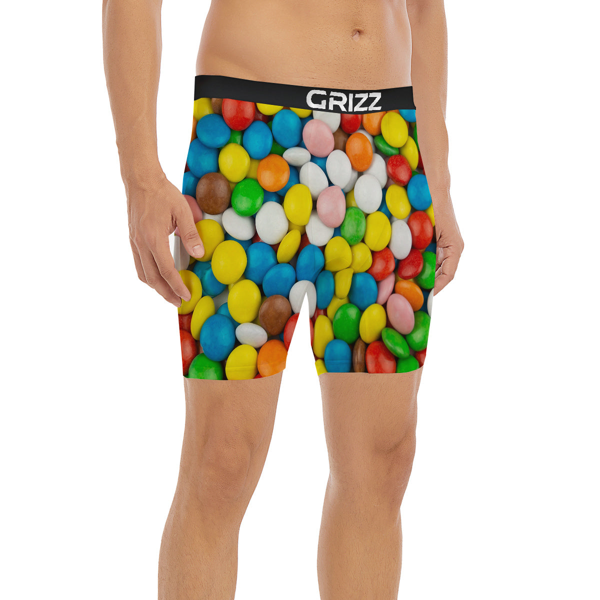 Candy Chocolate Colorful Print Boxer Briefs-grizzshop