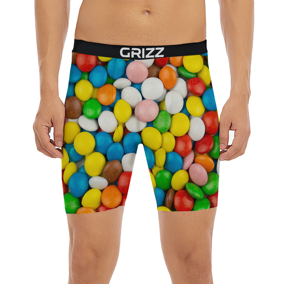 Candy Chocolate Colorful Print Boxer Briefs-grizzshop