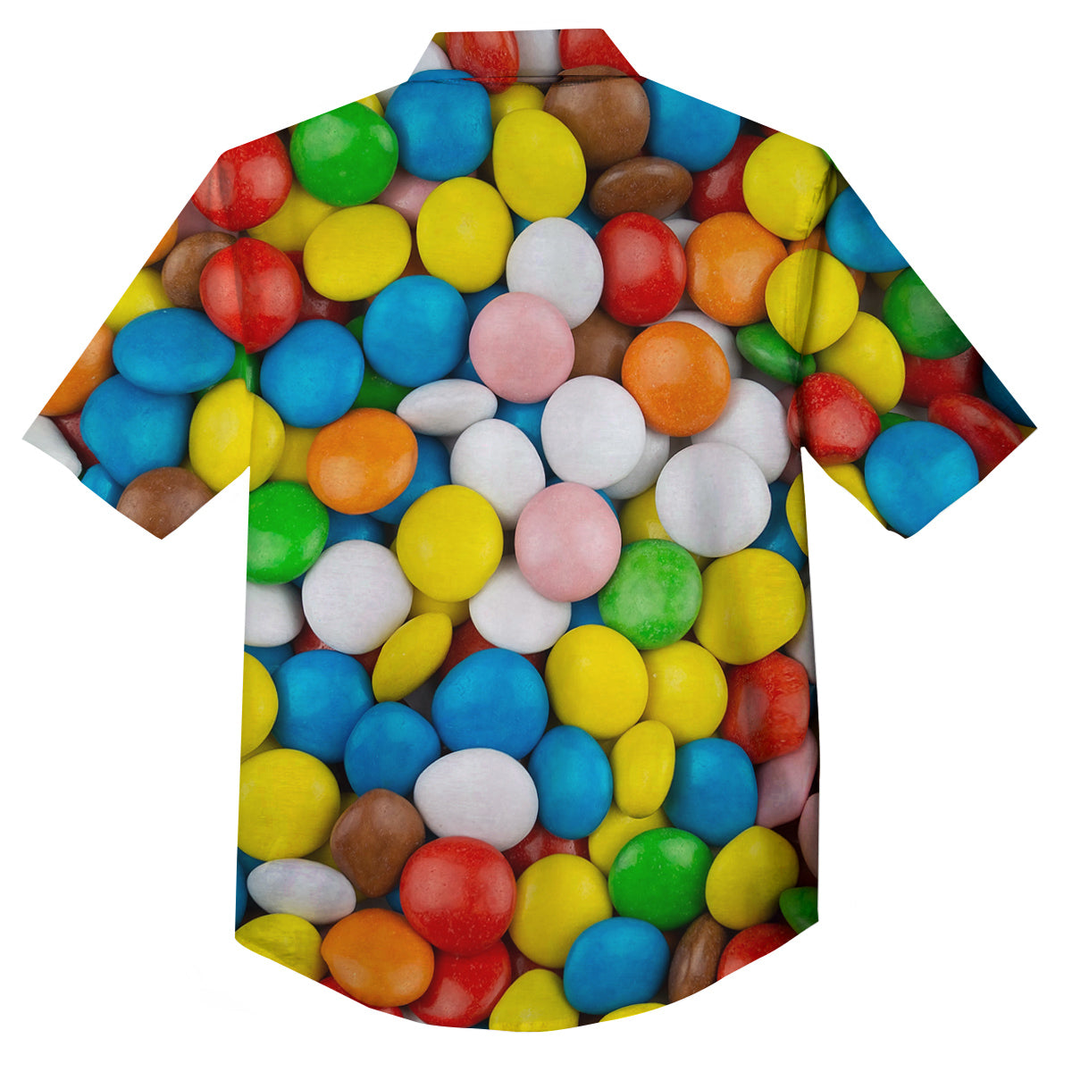 Candy Chocolate Colorful Print Button Up Shirt-grizzshop