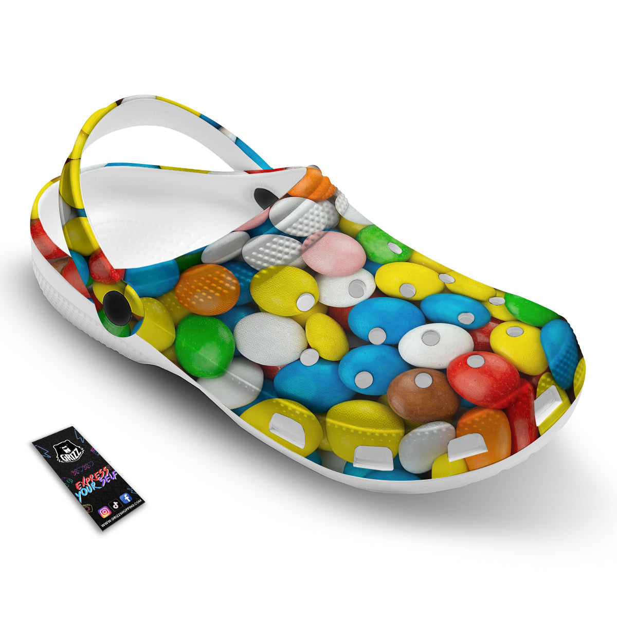 Candy Chocolate Colorful Print Clog-grizzshop