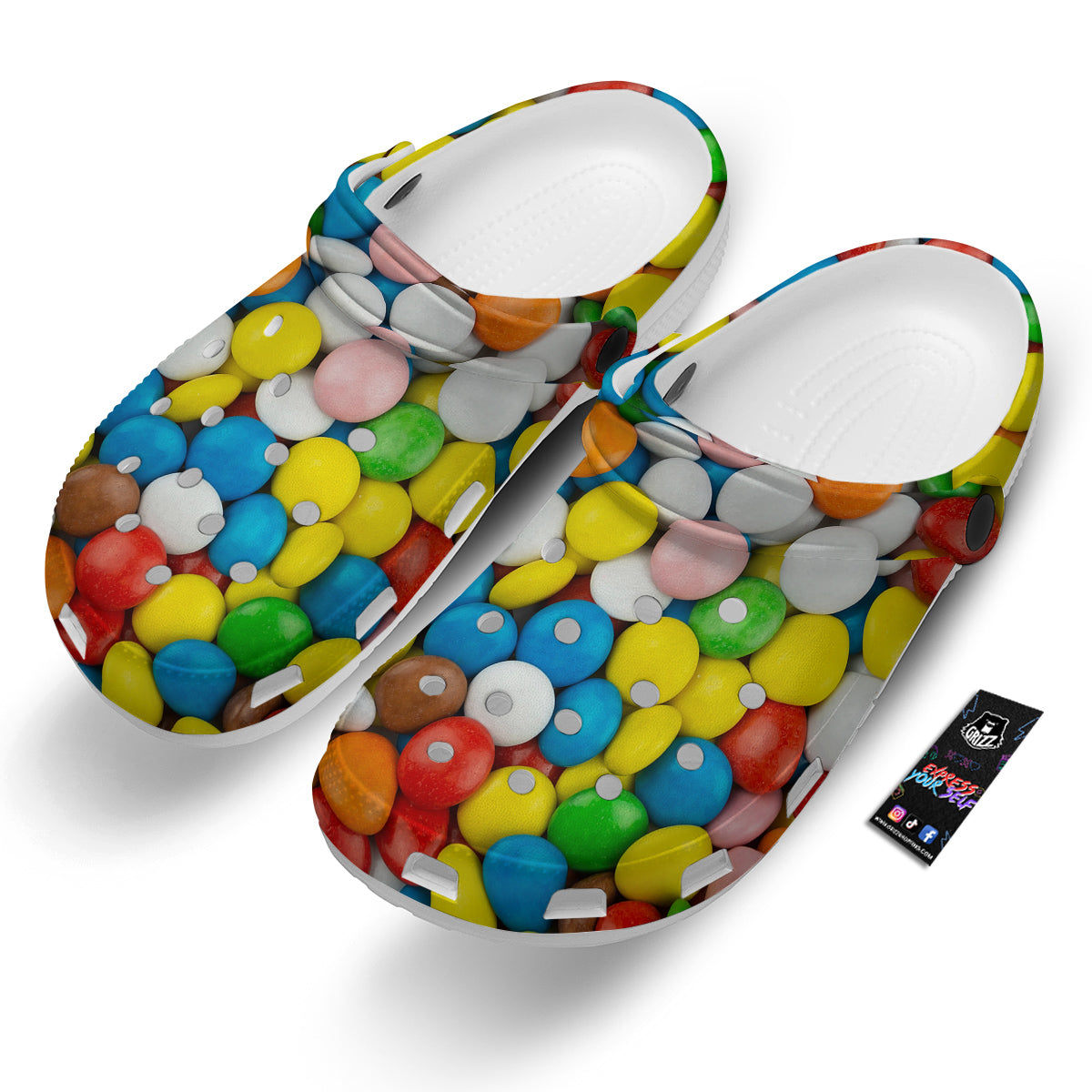 Candy Chocolate Colorful Print Clog-grizzshop
