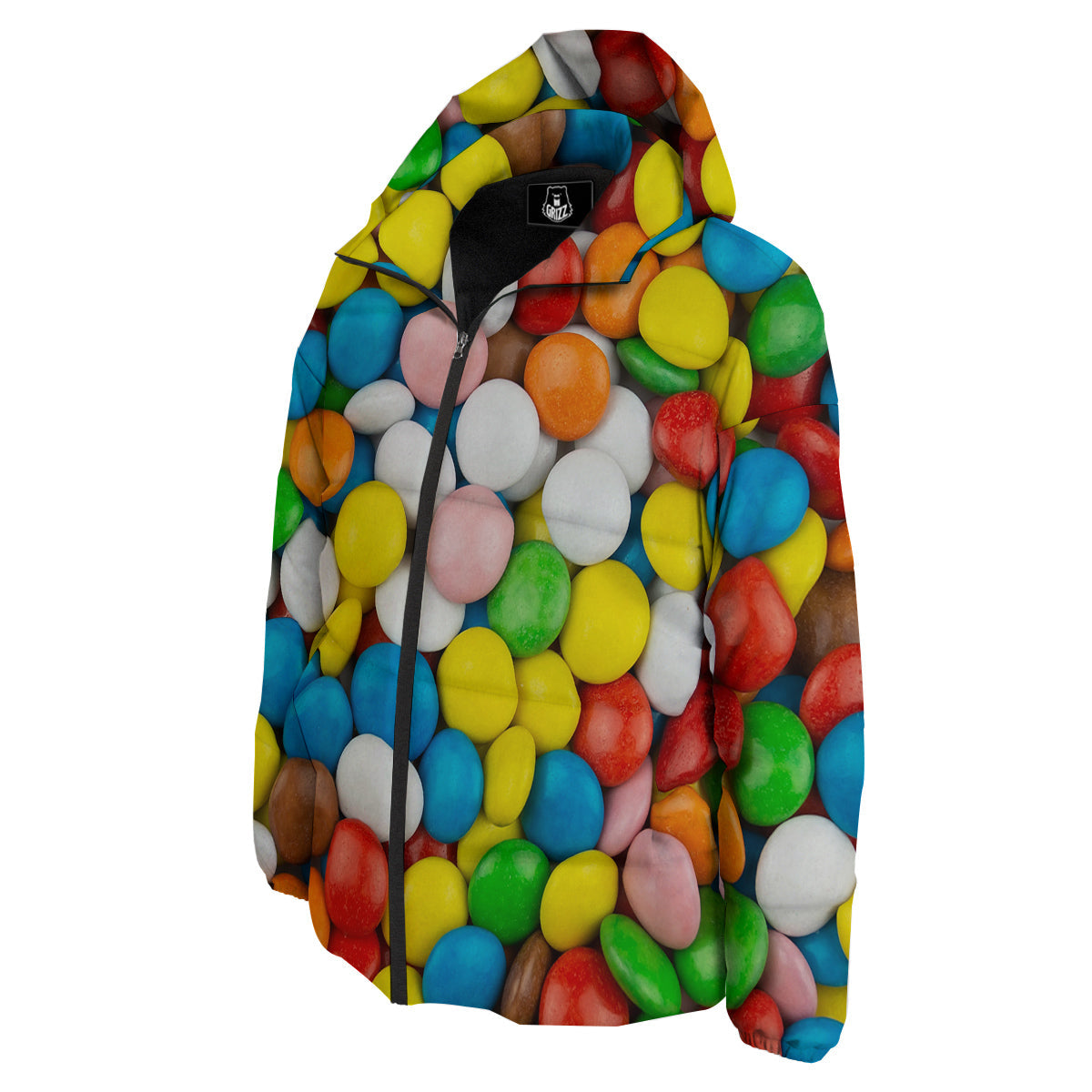 Candy Chocolate Colorful Print Down Jacket-grizzshop