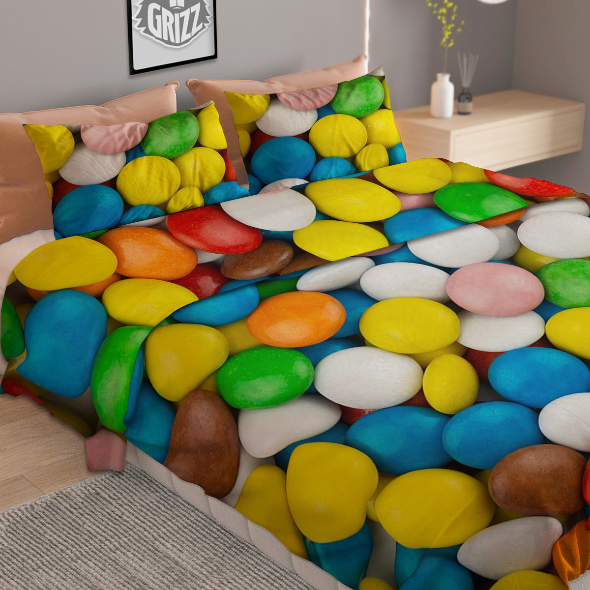 Christmas Decoration Print Pattern Duvet Cover Bedding Set