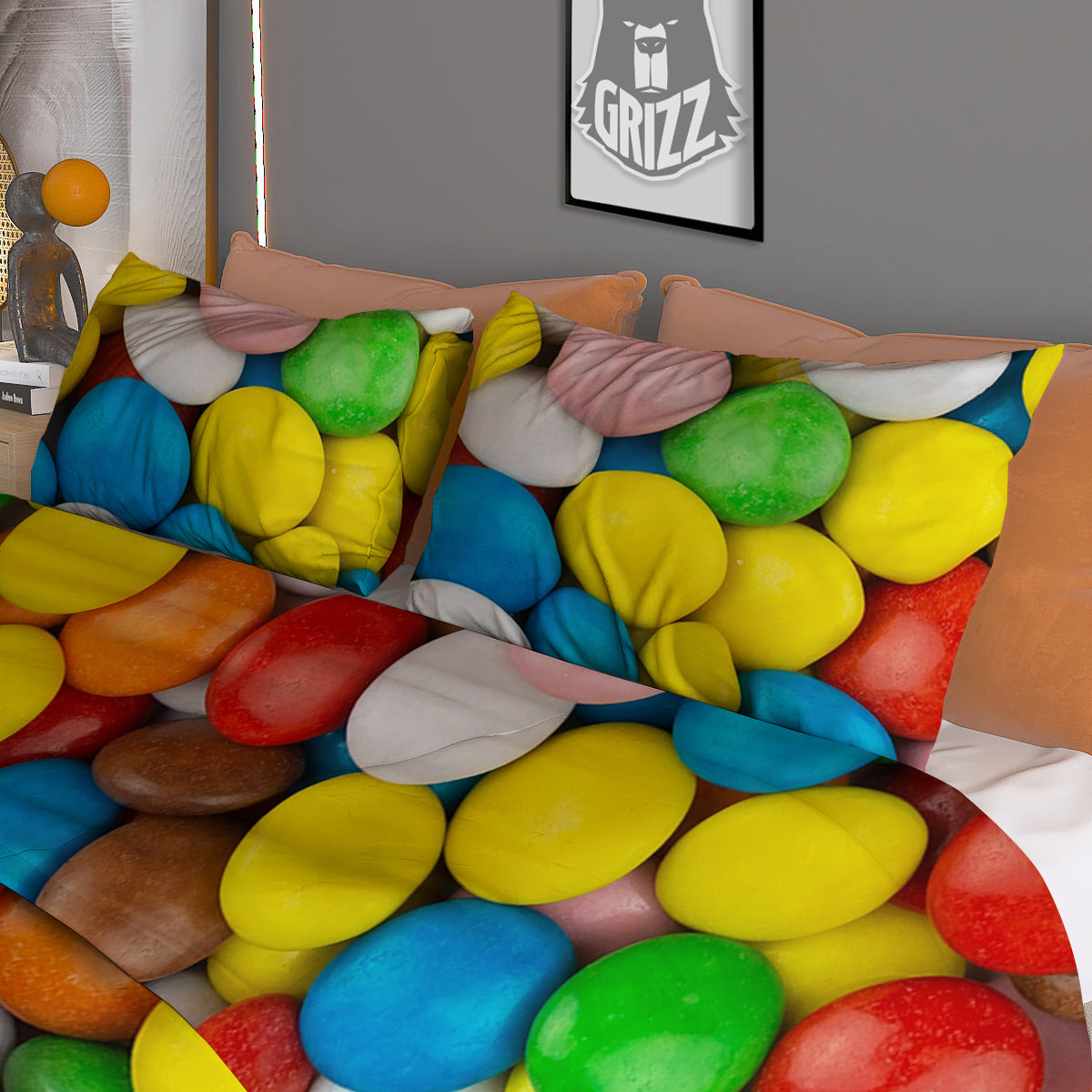 Christmas Decoration Print Pattern Duvet Cover Bedding Set