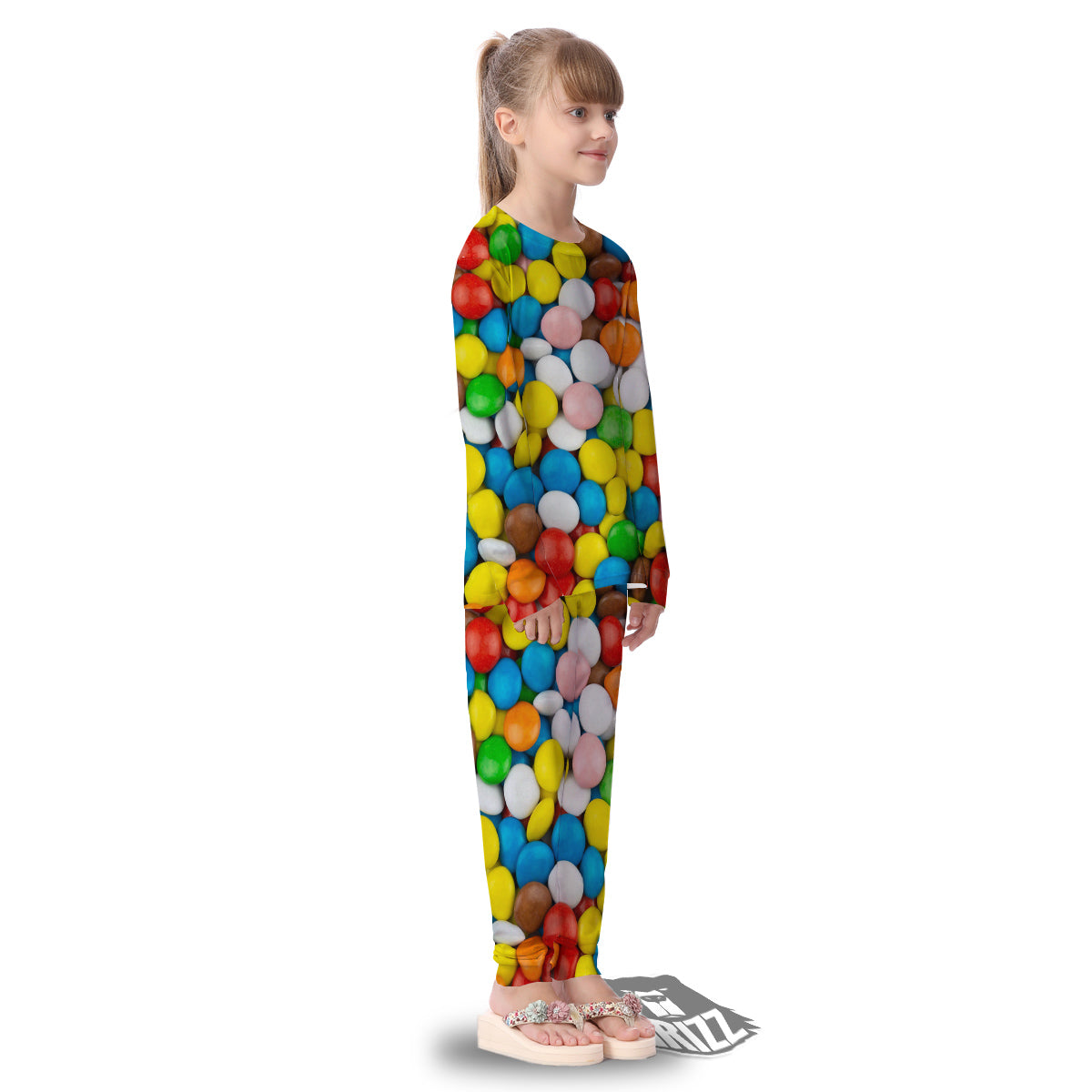 Candy Chocolate Colorful Print Kid's Pajamas-grizzshop
