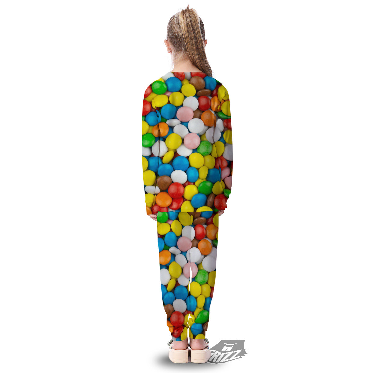 Candy Chocolate Colorful Print Kid's Pajamas-grizzshop