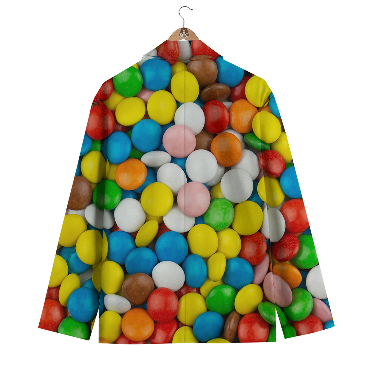 Candy Chocolate Colorful Print Men's Blazer-grizzshop