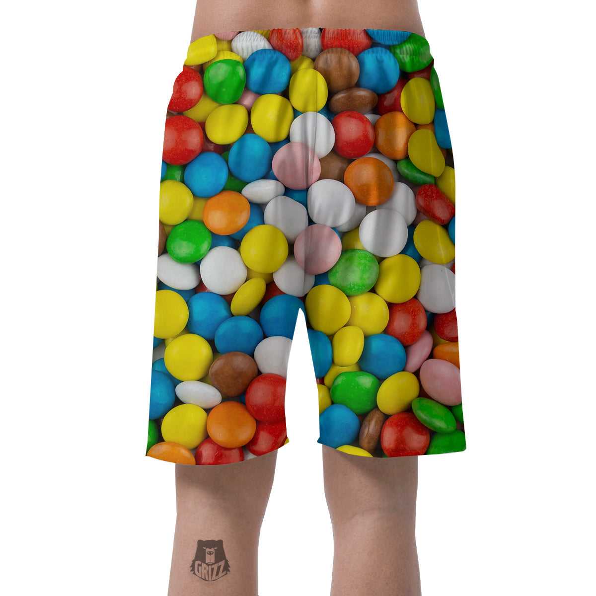 Candy Chocolate Colorful Print Men's Shorts-grizzshop