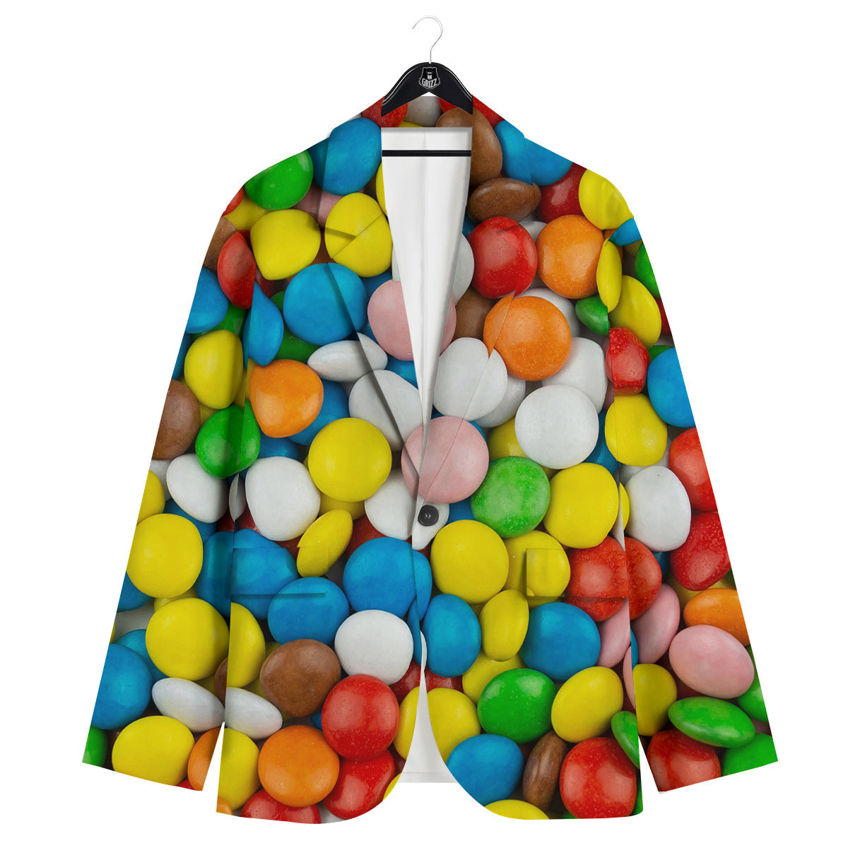 Candy Chocolate Colorful Print Men's Sport Coat-grizzshop
