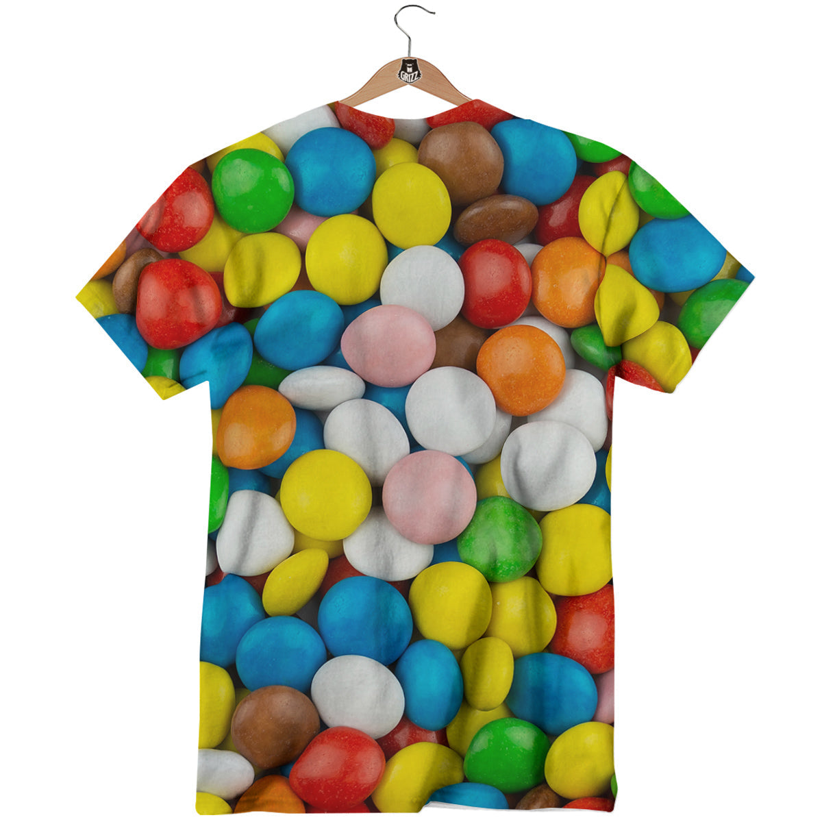 Candy Chocolate Colorful Print T-Shirt-grizzshop