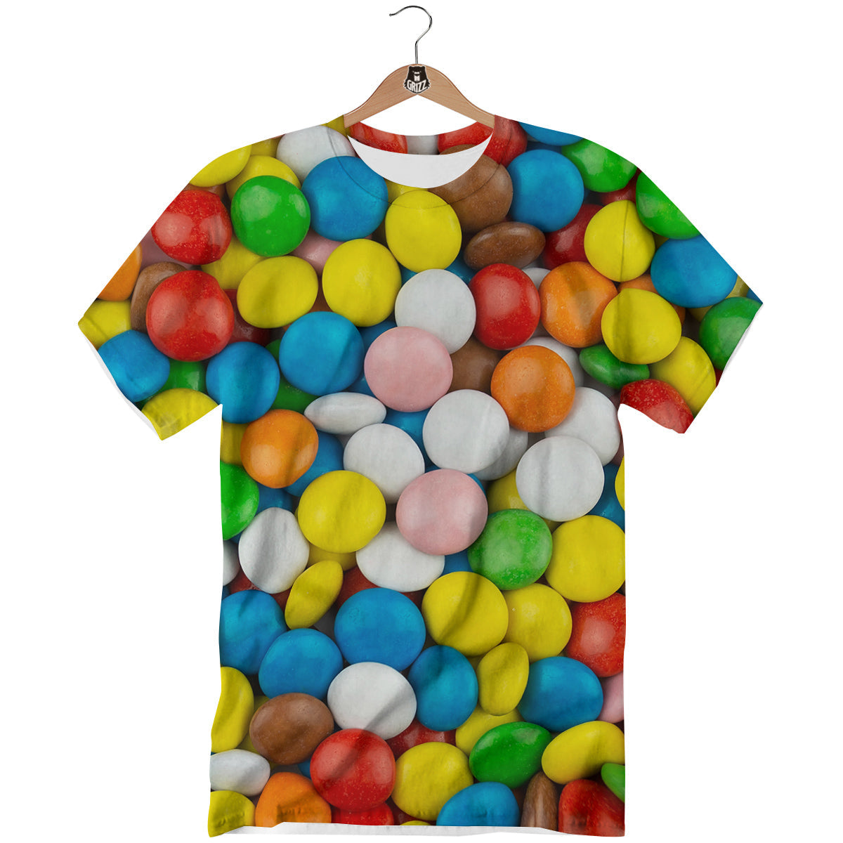 Candy Chocolate Colorful Print T-Shirt-grizzshop