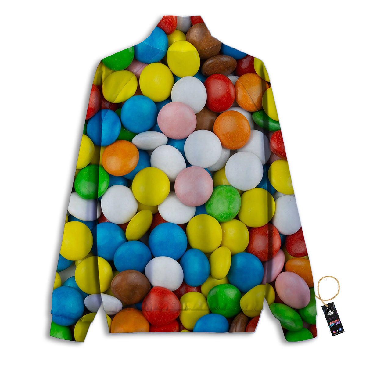 Candy Chocolate Colorful Print Track Jacket-grizzshop