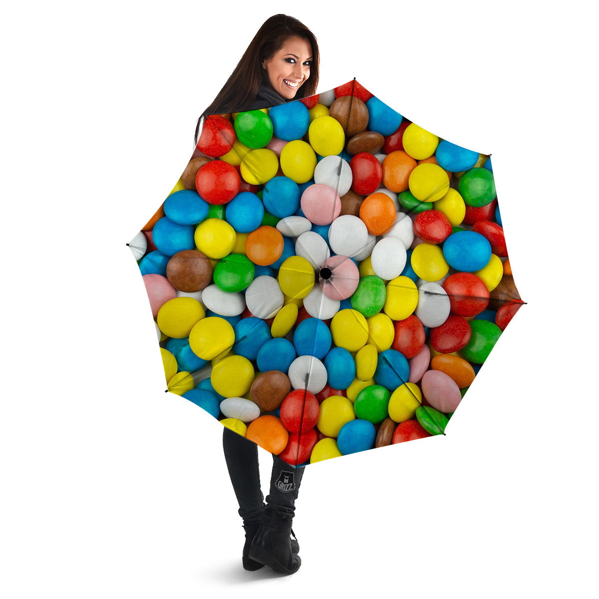 Candy Chocolate Colorful Print Umbrella-grizzshop