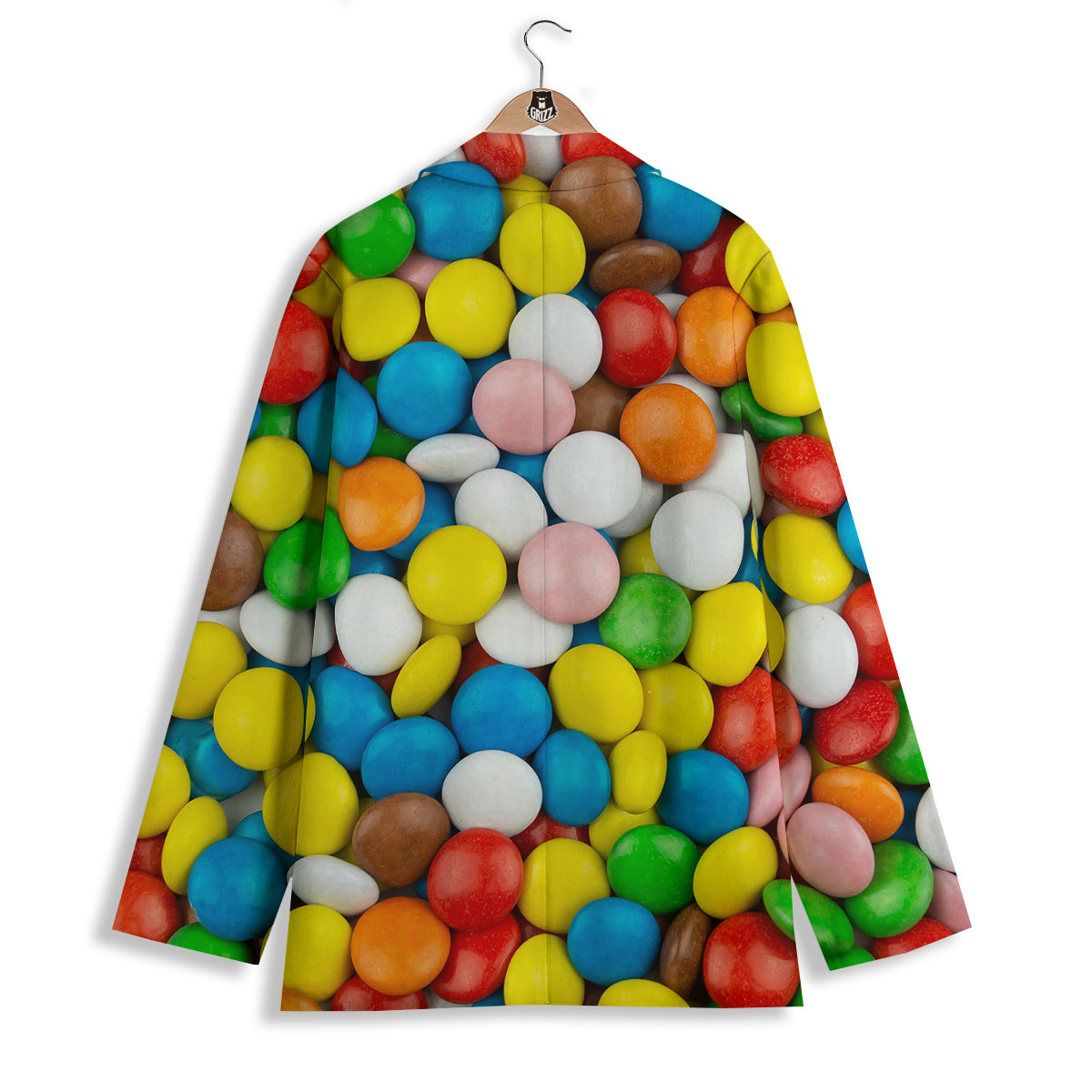 Candy Chocolate Colorful Print Women's Blazer-grizzshop