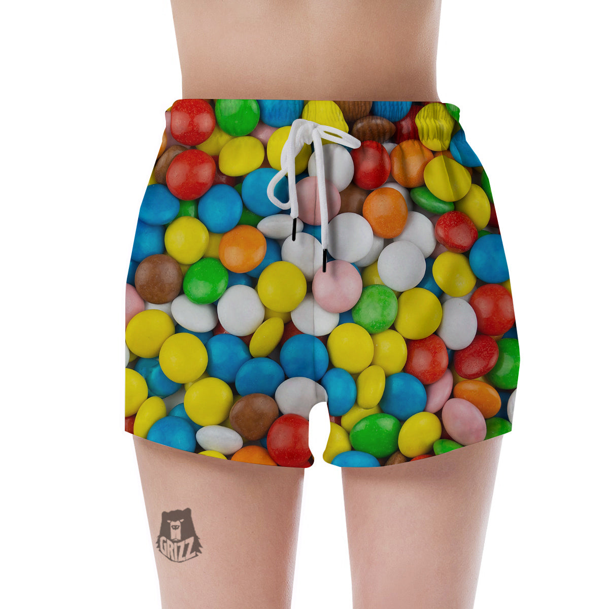 Candy Chocolate Colorful Print Women's Shorts-grizzshop