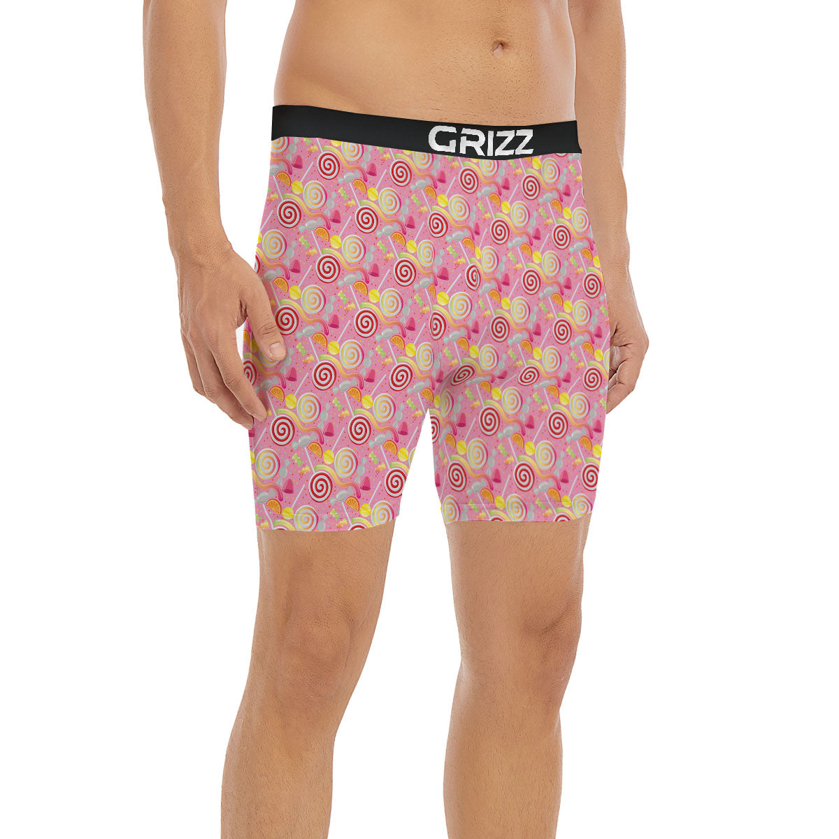 Candy Colorful Print Pattern Boxer Briefs-grizzshop