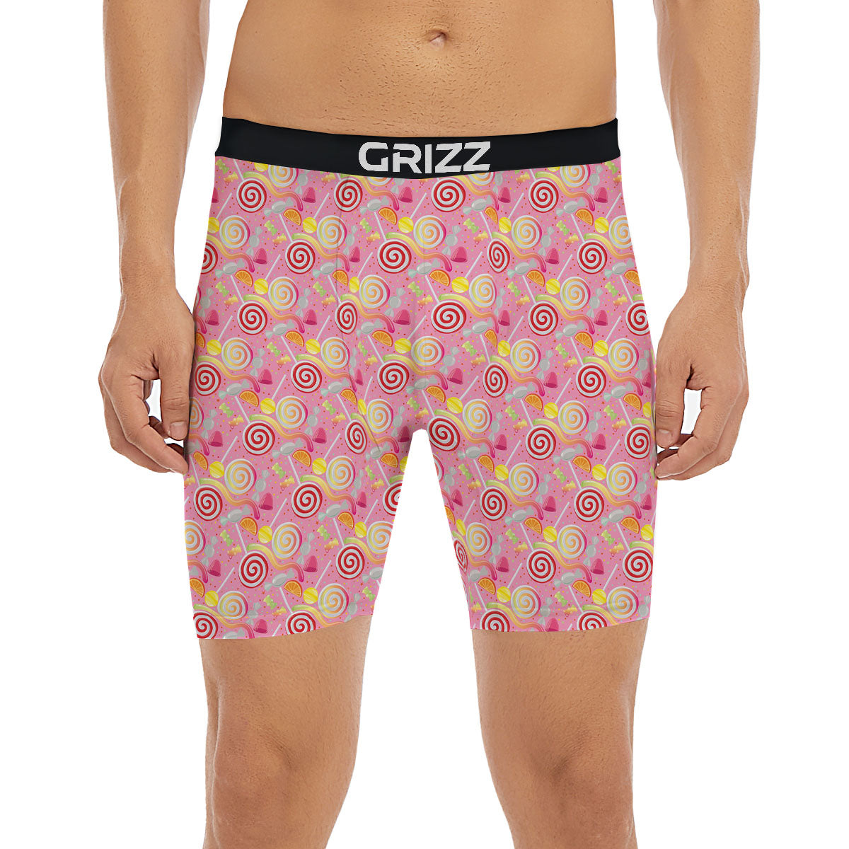 Candy Colorful Print Pattern Boxer Briefs-grizzshop