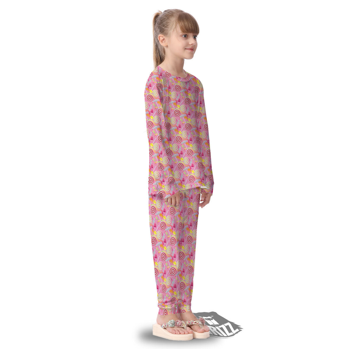 Candy Colorful Print Pattern Kid's Pajamas-grizzshop
