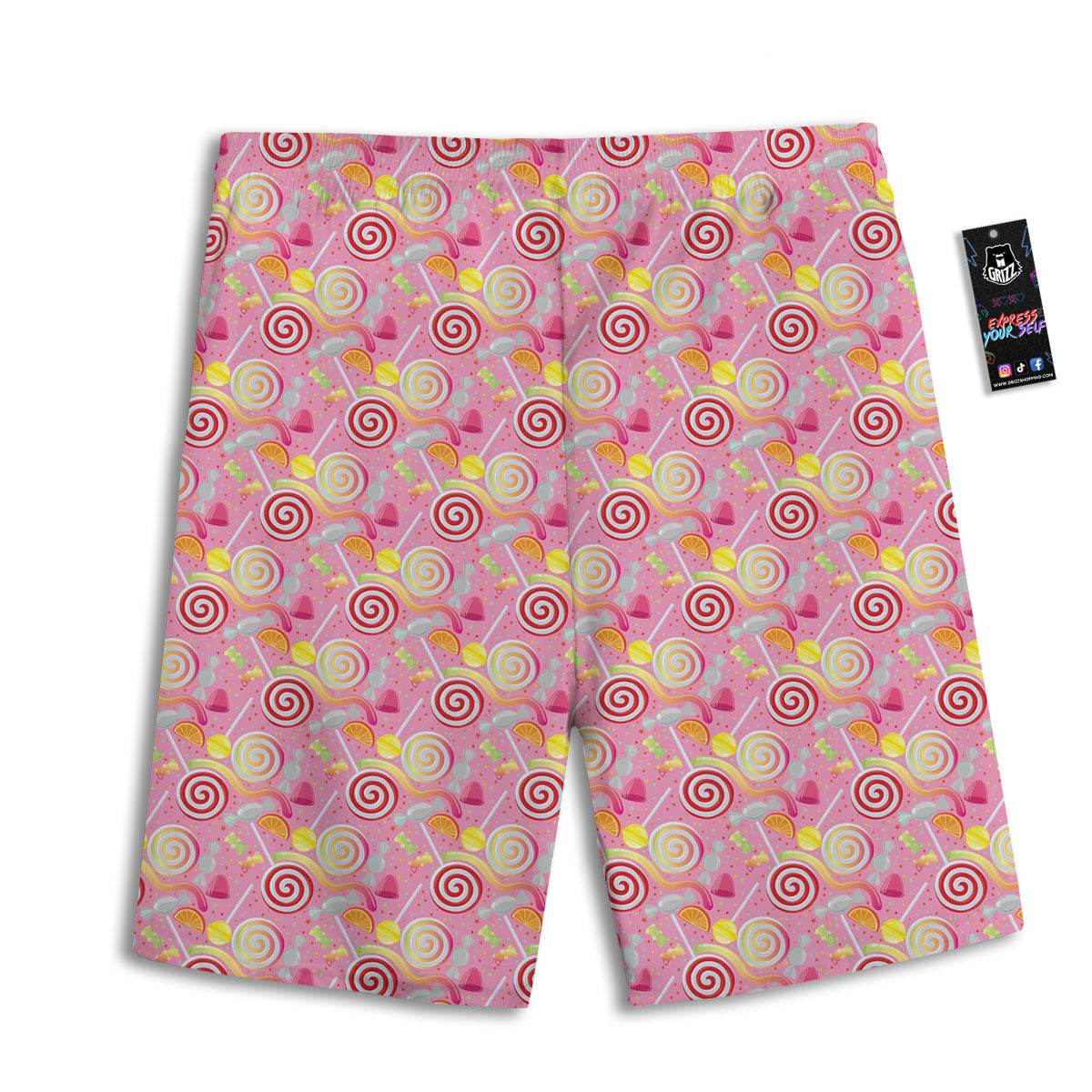 Candy Colorful Print Pattern Men's Athletic Shorts