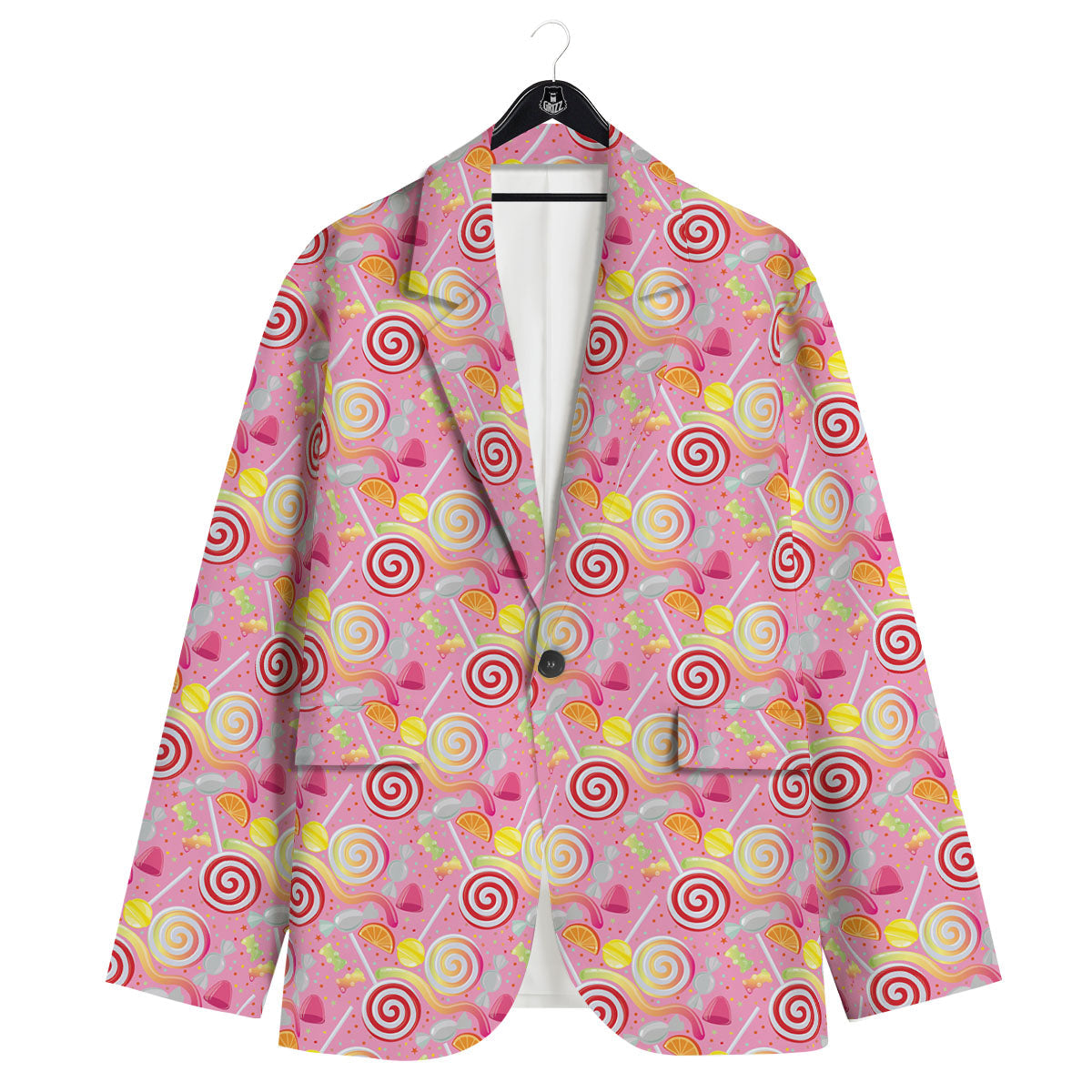 Candy Colorful Print Pattern Men's Sport Coat-grizzshop