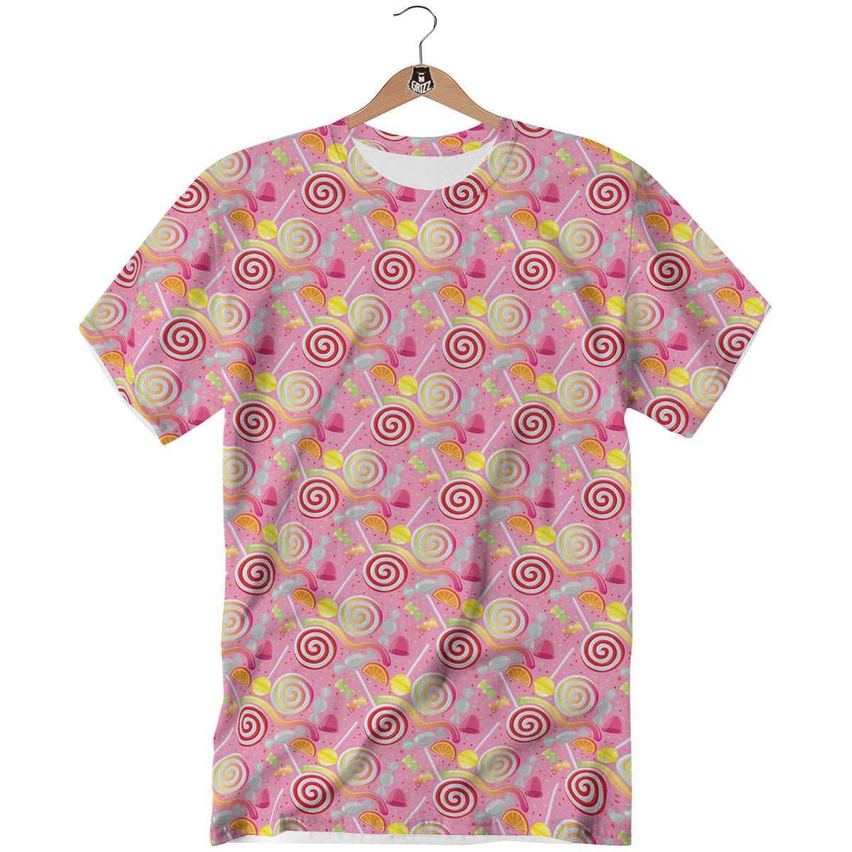 Candy Colorful Print Pattern T-Shirt-grizzshop