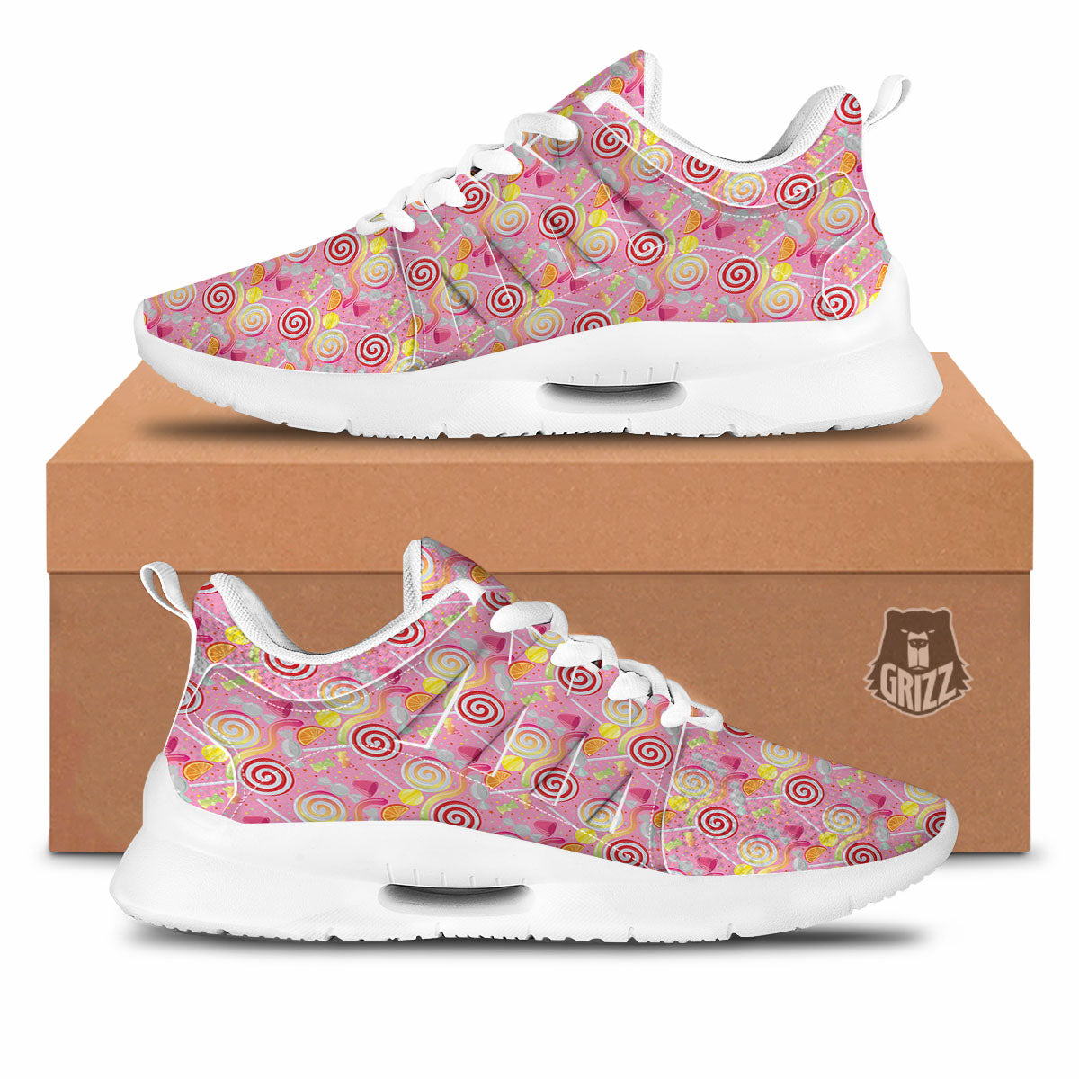 Candy Colorful Print Pattern Tennis Shoes-grizzshop