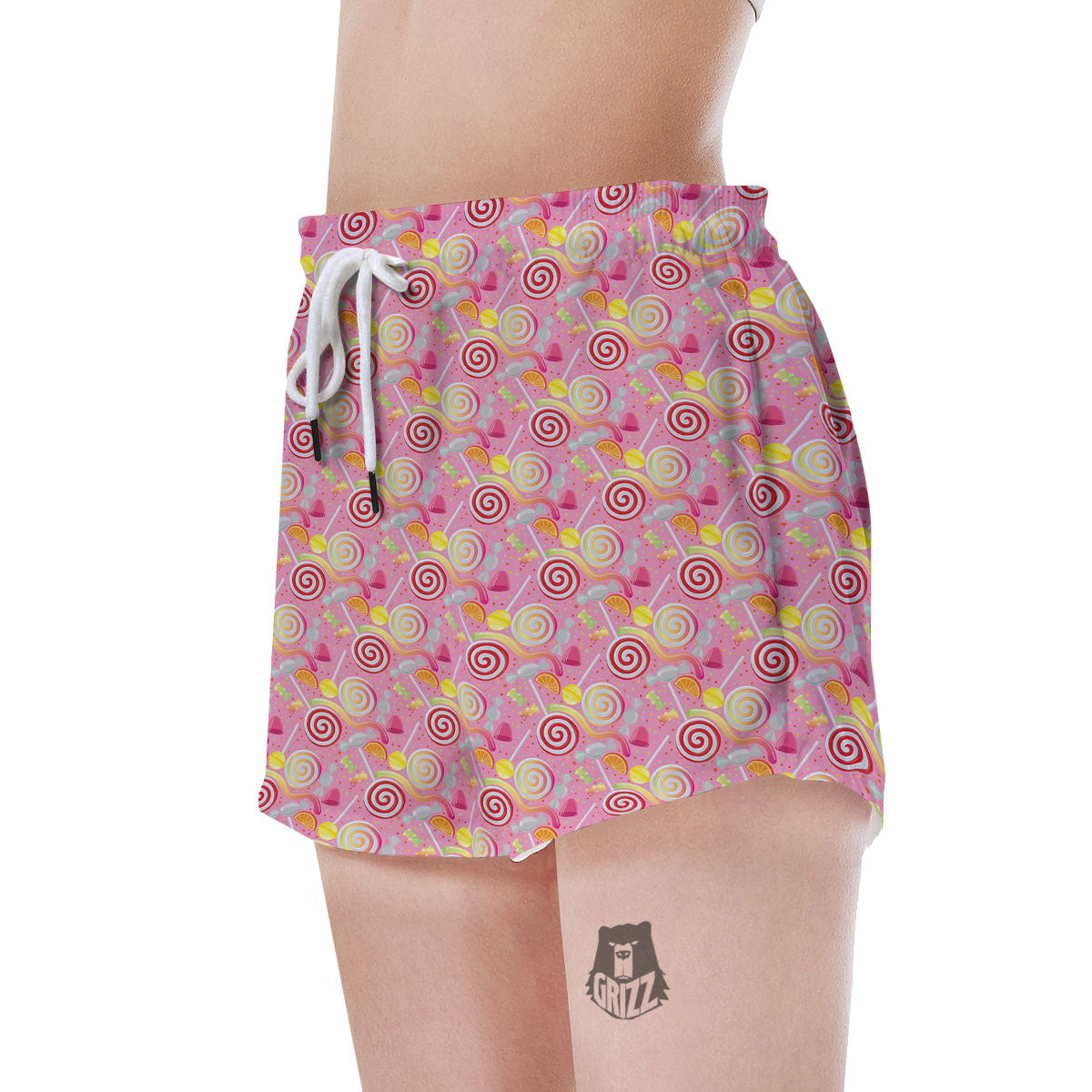 Candy Colorful Print Pattern Women's Shorts-grizzshop