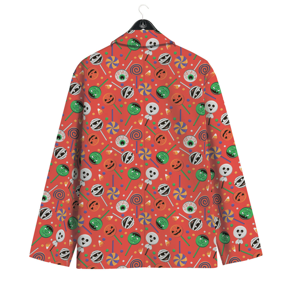 Candy Cute Halloween Print Pattern Men's Sport Coat-grizzshop