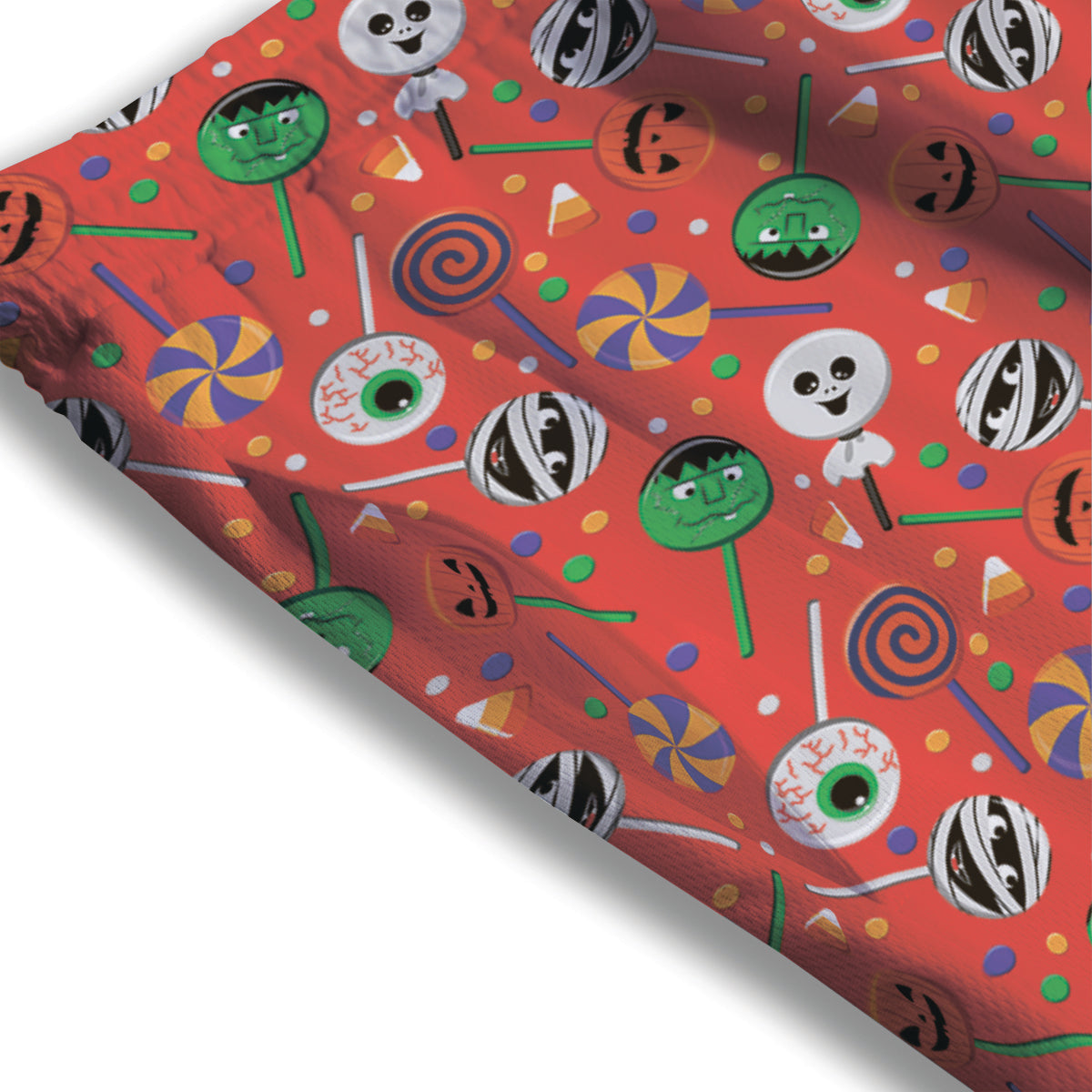 Candy Cute Halloween Print Pattern Mesh Shorts