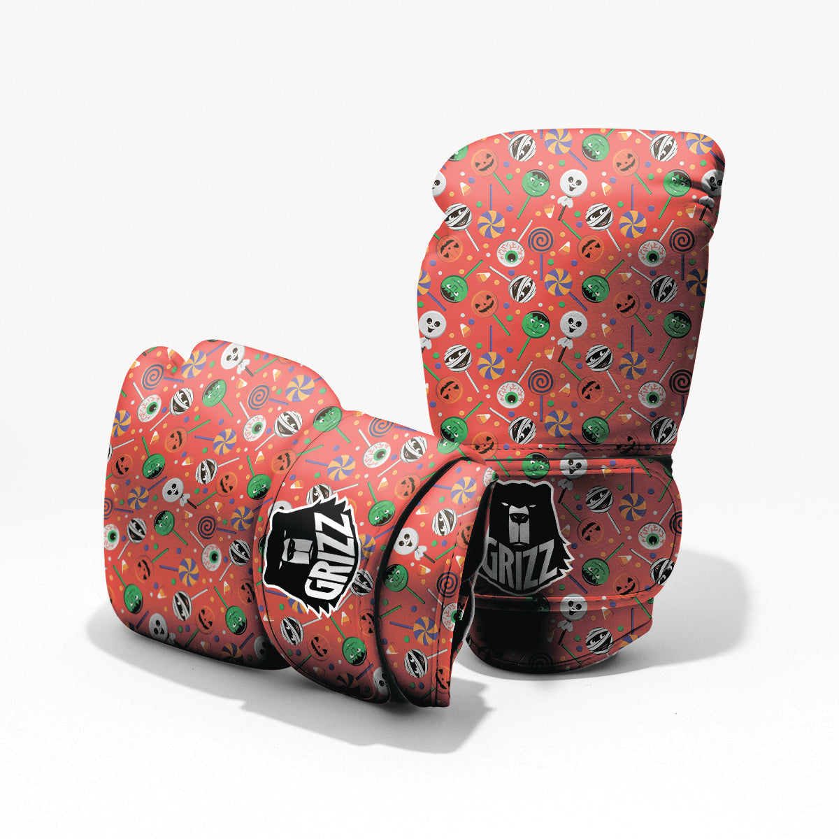Candy Cute Halloween Print Pattern Pro Boxing Glove