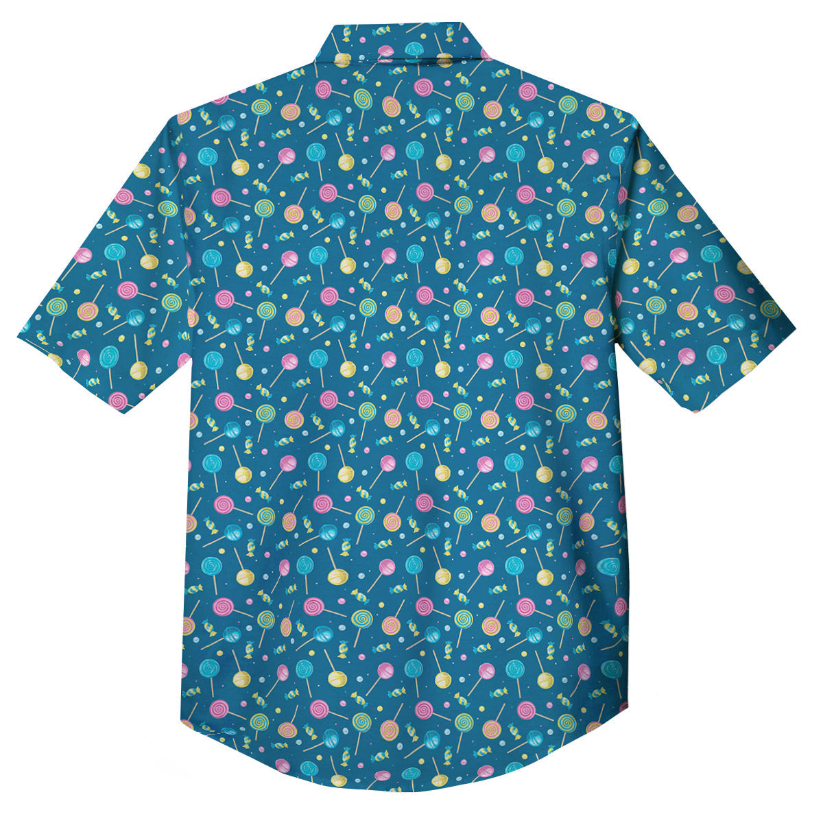 Candy Cute Print Pattern Button Up Shirt-grizzshop