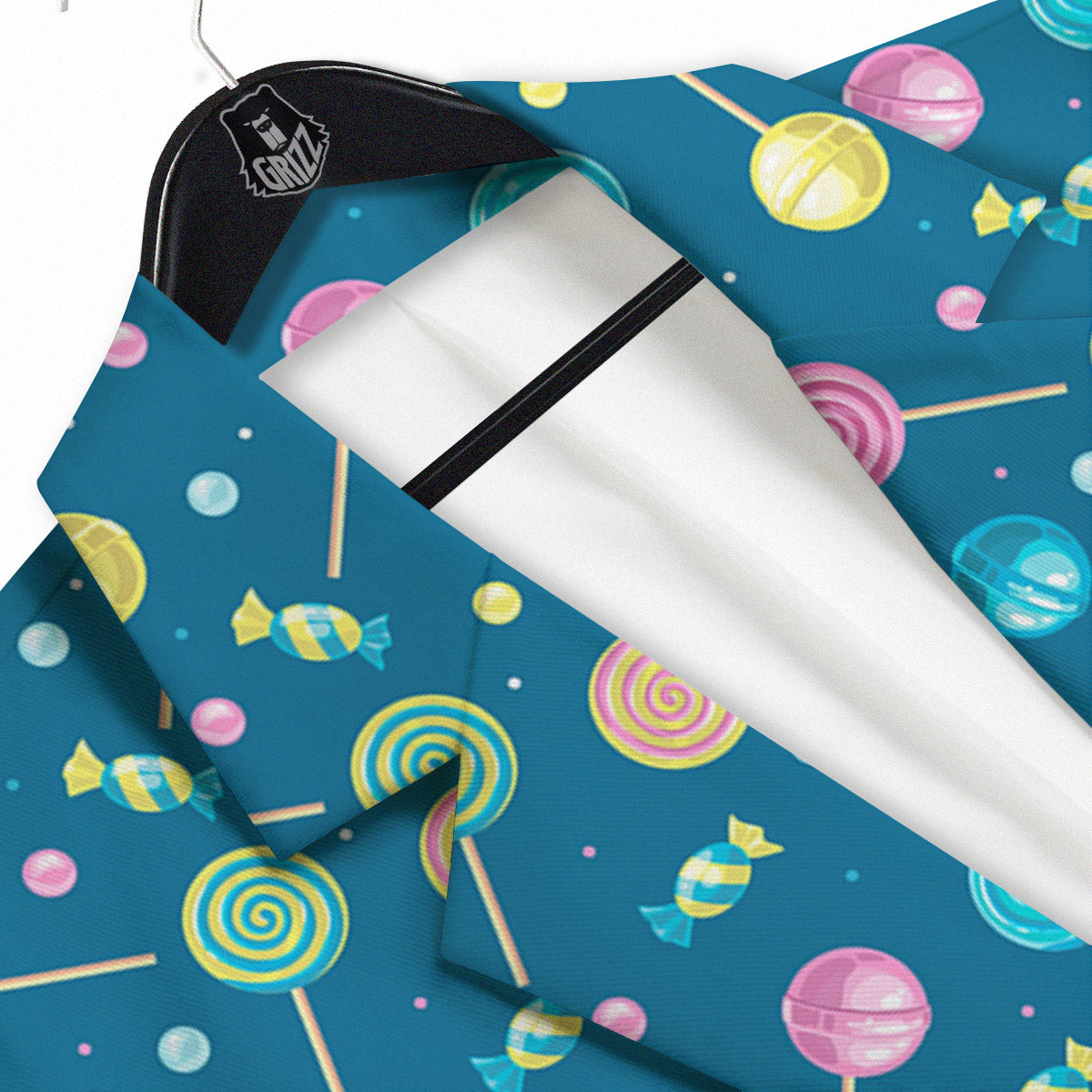 Candy Cute Print Pattern Men's Sport Coat-grizzshop