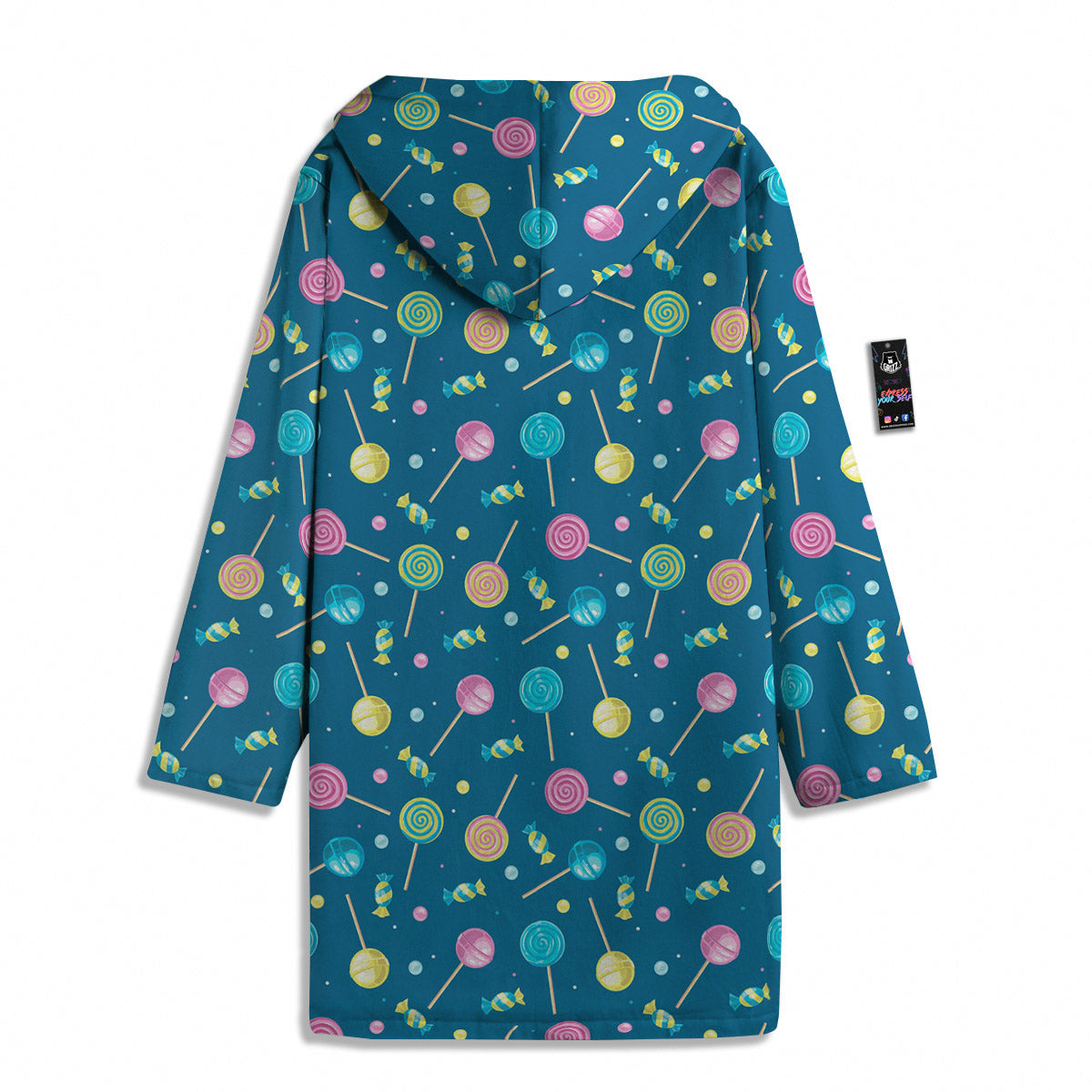 Candy Cute Print Pattern Men's Windbreaker Jacket-grizzshop