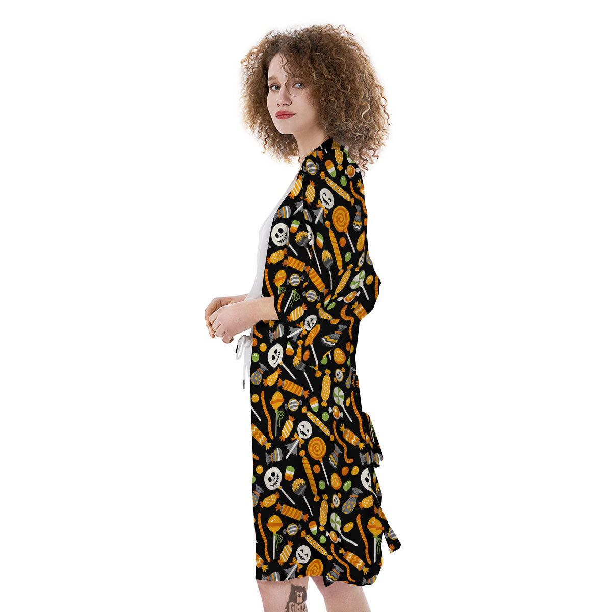 Candy Halloween Print Pattern Kimono-grizzshop