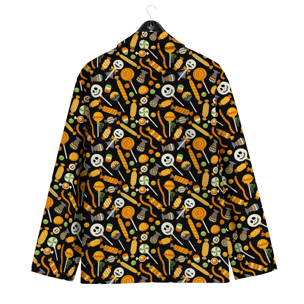 Candy Halloween Print Pattern Men's Sport Coat-grizzshop