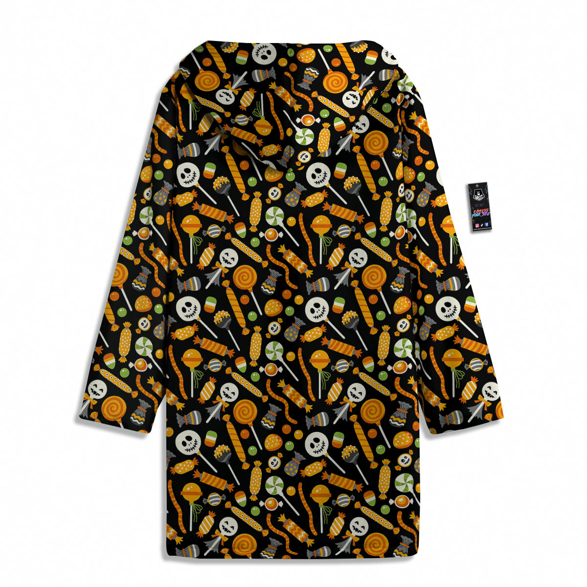 Candy Halloween Print Pattern Men's Windbreaker Jacket-grizzshop