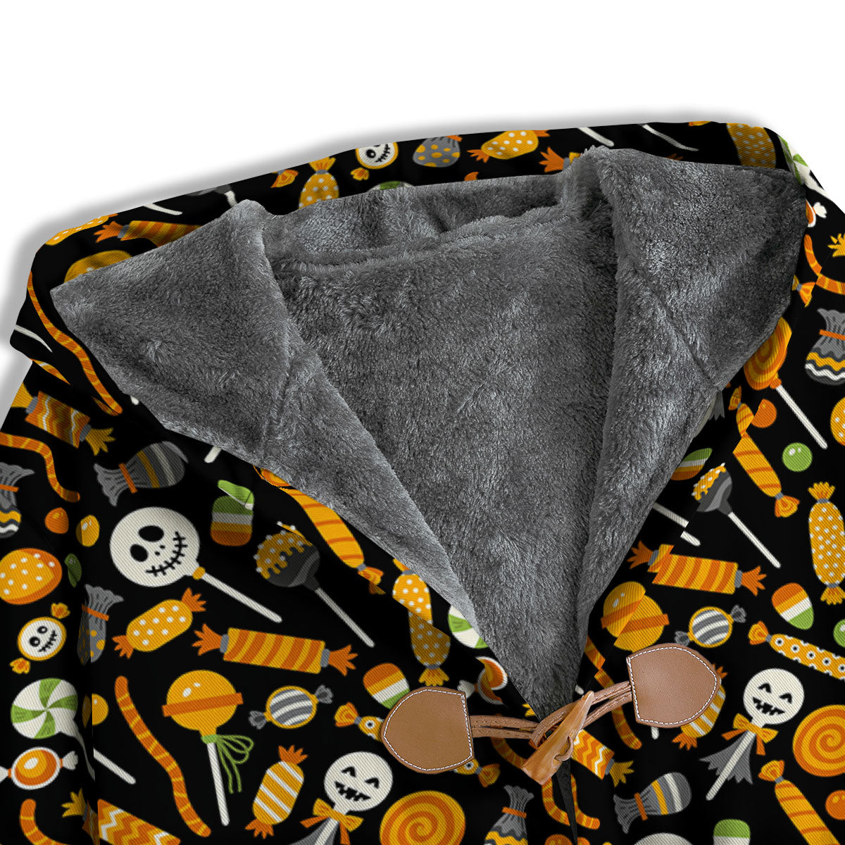 Candy Halloween Print Pattern Men's Windbreaker Jacket-grizzshop