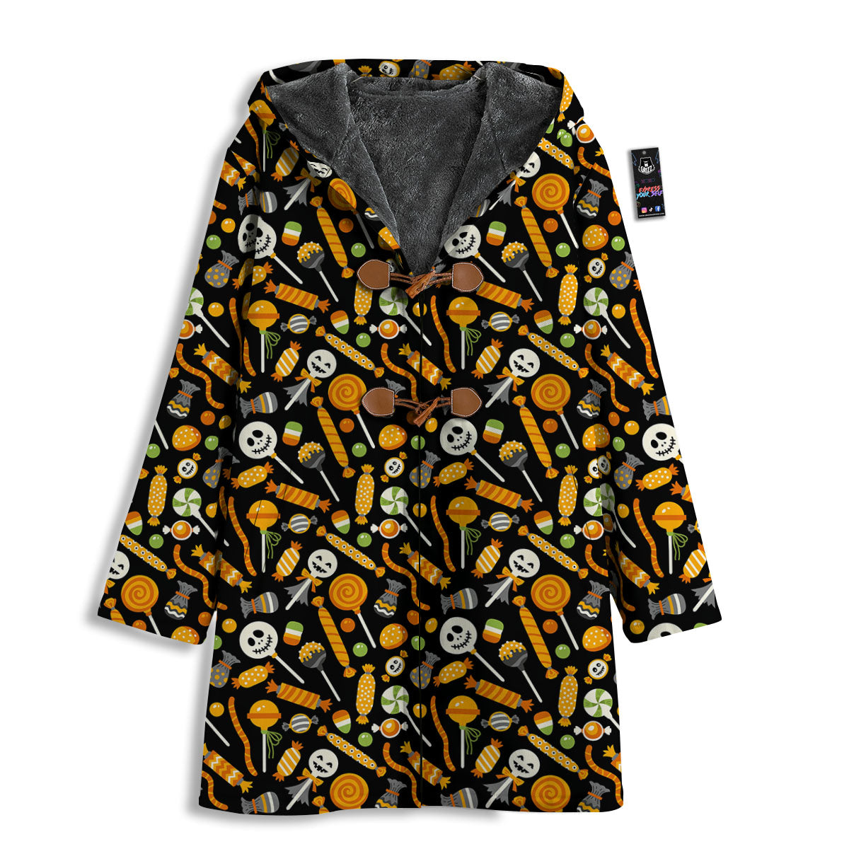 Candy Halloween Print Pattern Men's Windbreaker Jacket-grizzshop