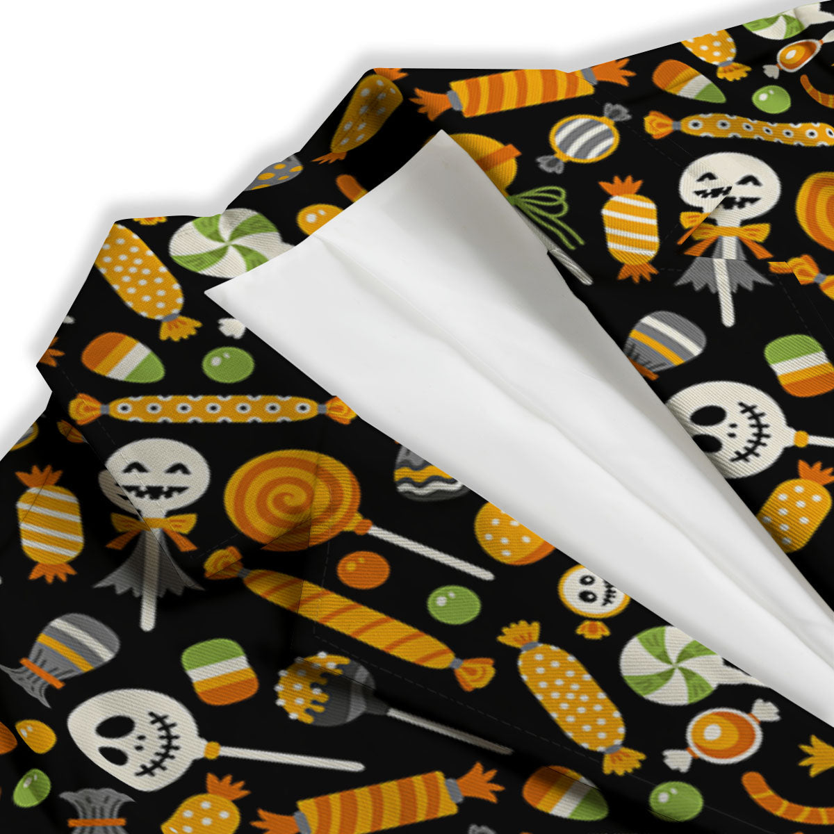Candy Halloween Print Pattern Women's Blazer-grizzshop