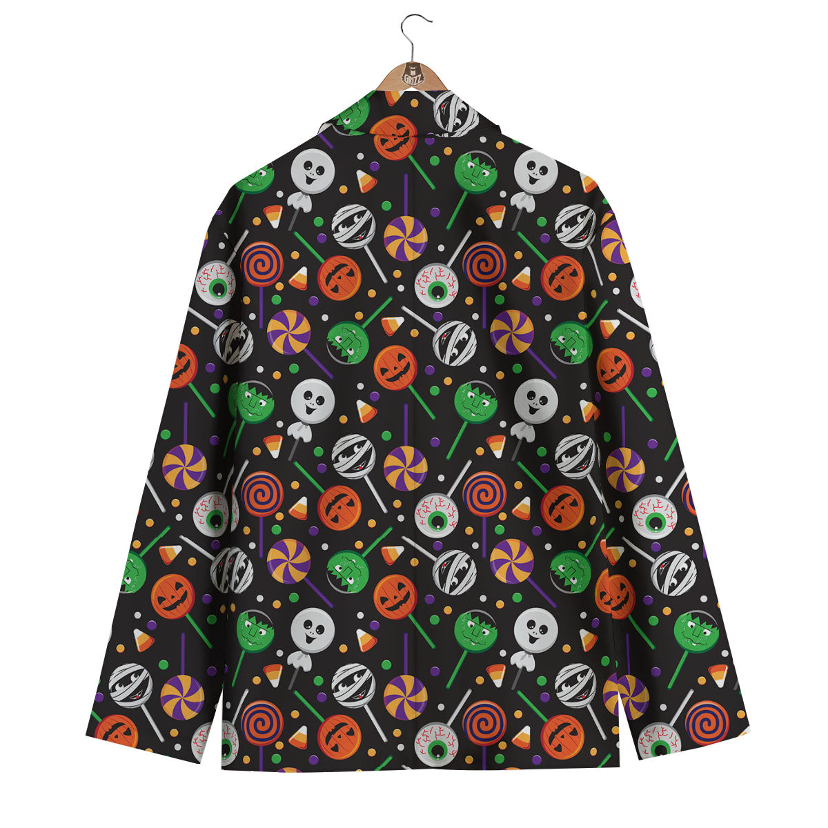 Candy Monsters Halloween Print Pattern Men's Blazer-grizzshop