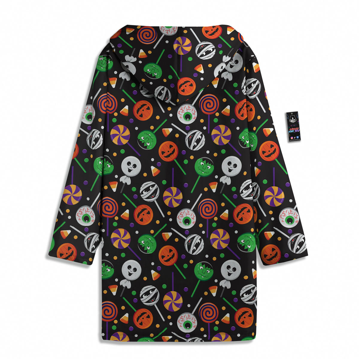 Candy Monsters Halloween Print Pattern Men's Windbreaker Jacket-grizzshop
