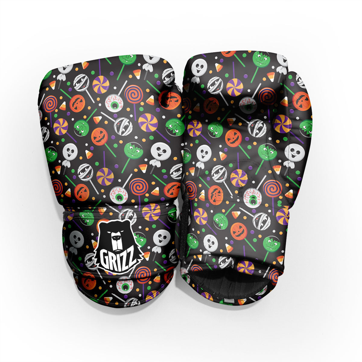 Candy Monsters Halloween Print Pattern Pro Boxing Glove