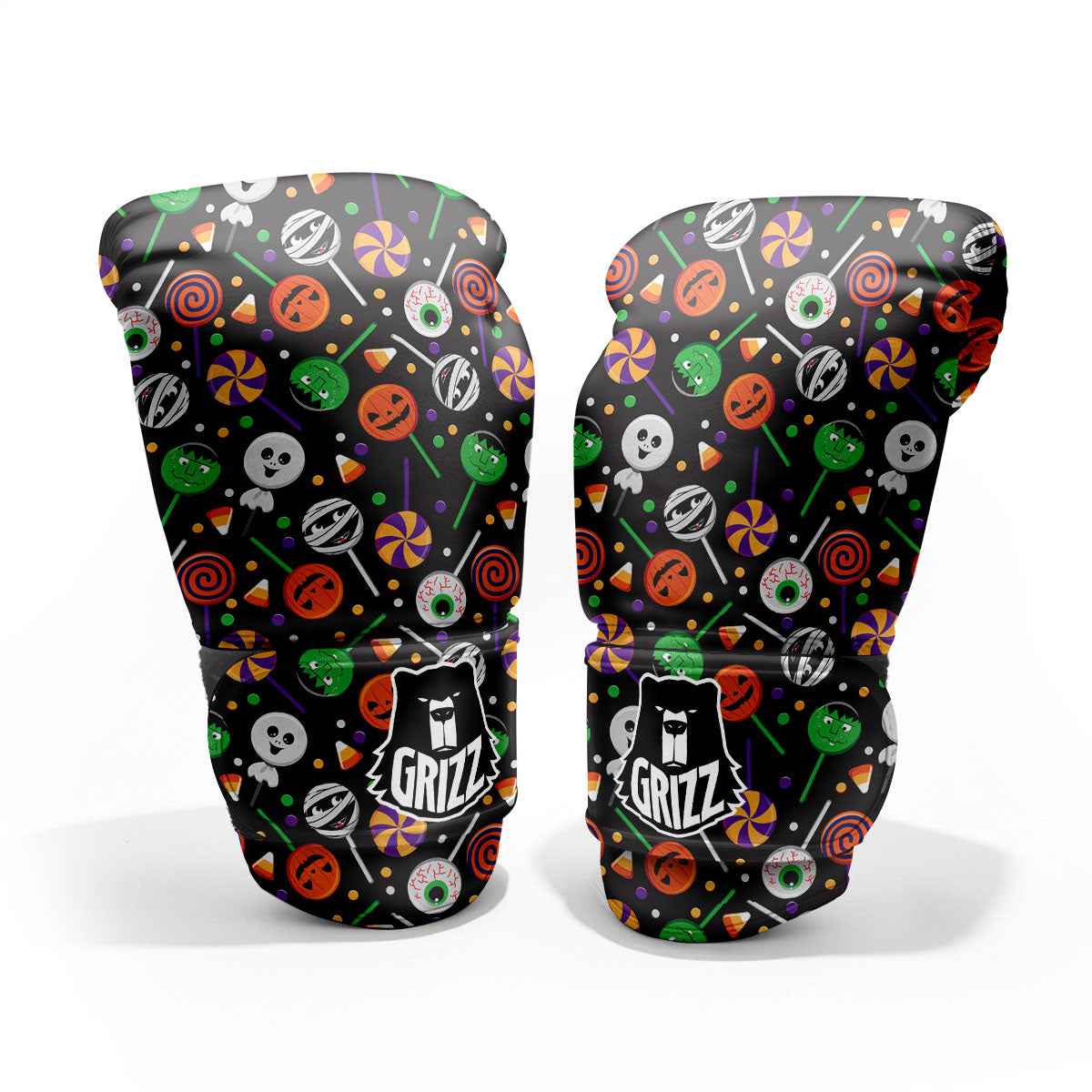 Candy Monsters Halloween Print Pattern Pro Boxing Glove