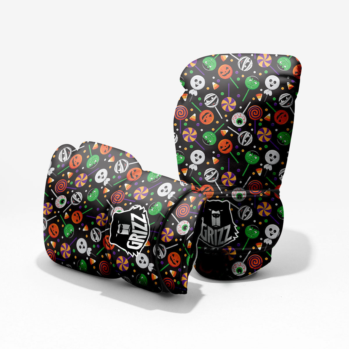 Candy Monsters Halloween Print Pattern Pro Boxing Glove