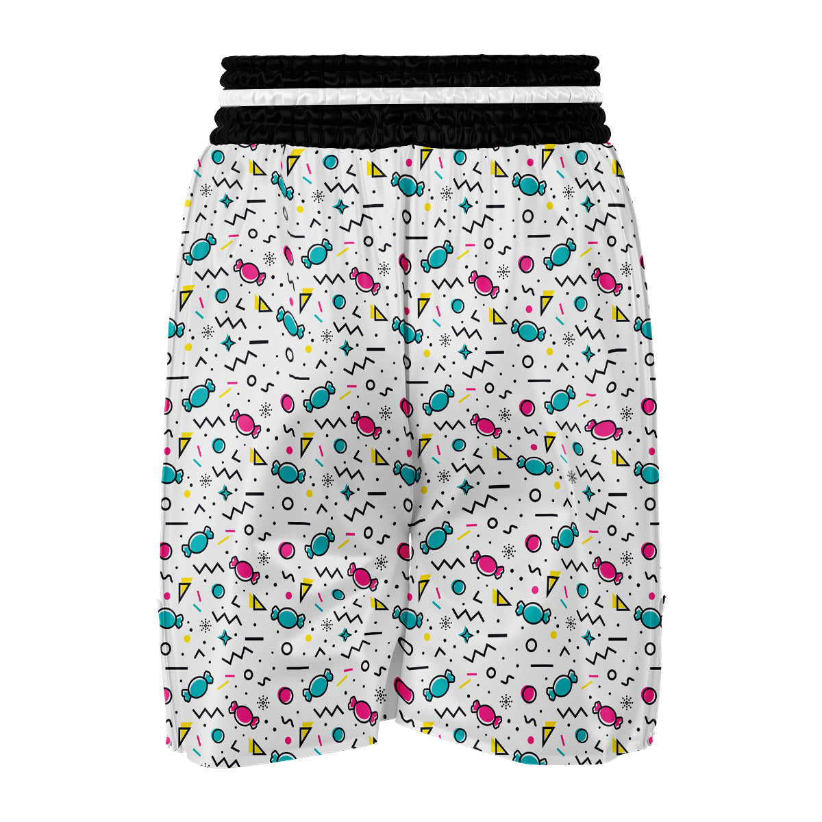 Candy Print Pattern Boxing Shorts-grizzshop