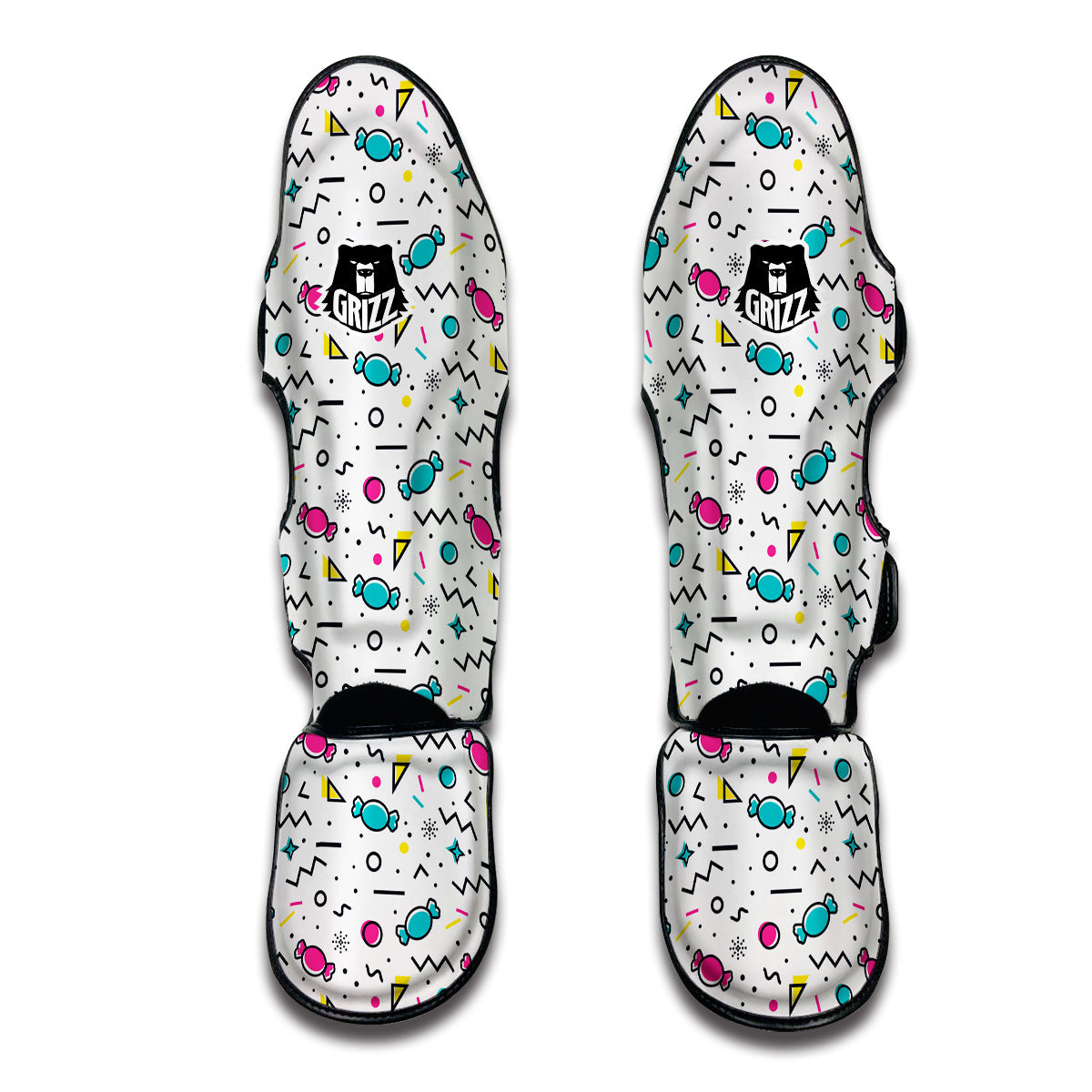 Candy Print Pattern Muay Thai Shin Guards-grizzshop