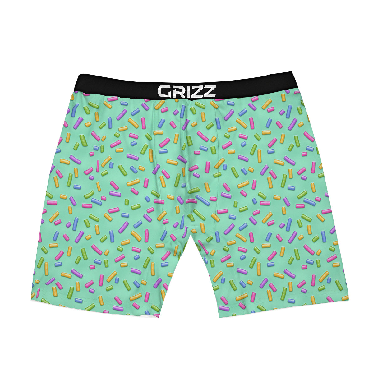 Candy Sprinkles Green Sweet Print Pattern Boxer Briefs-grizzshop