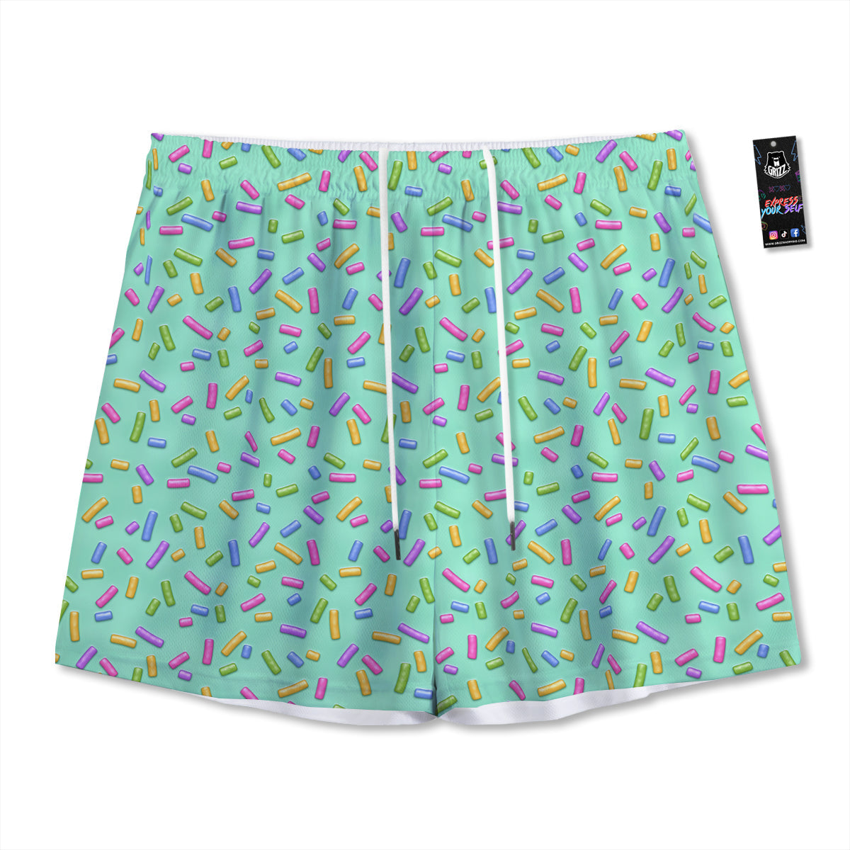 Eye Of Horus Egyptian Print Pattern Mesh Shorts