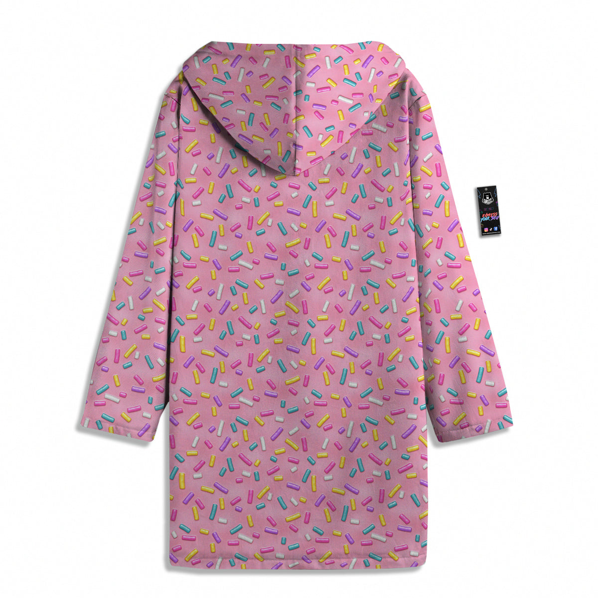 Candy Sprinkles Sweet Pink Print Pattern Men's Windbreaker Jacket-grizzshop